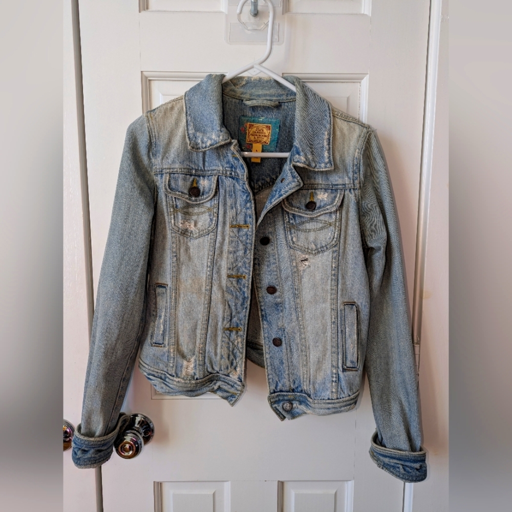 Vintage Abercrombie Distressed Jean Jeacket